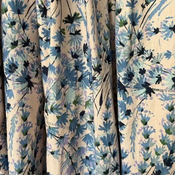 A PEA IN THE POD Smocked Spaghetti Strap Poplin Maternity Maxi Sun Dress S - Picture 5 of 8